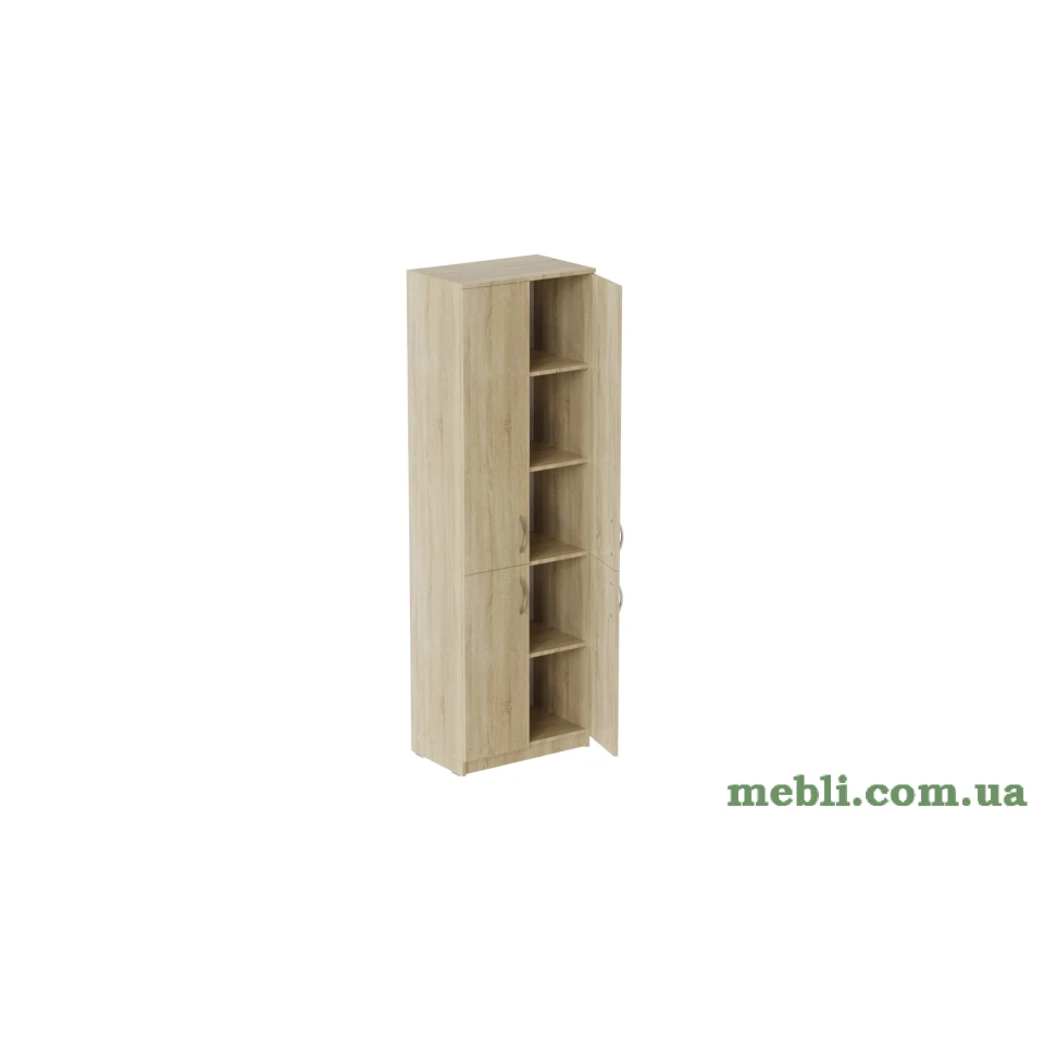 Шафа Анжело Ferrum-decor на 5 полиць із 4 дверима 1900x600x380 ДСП Дуб Сонома