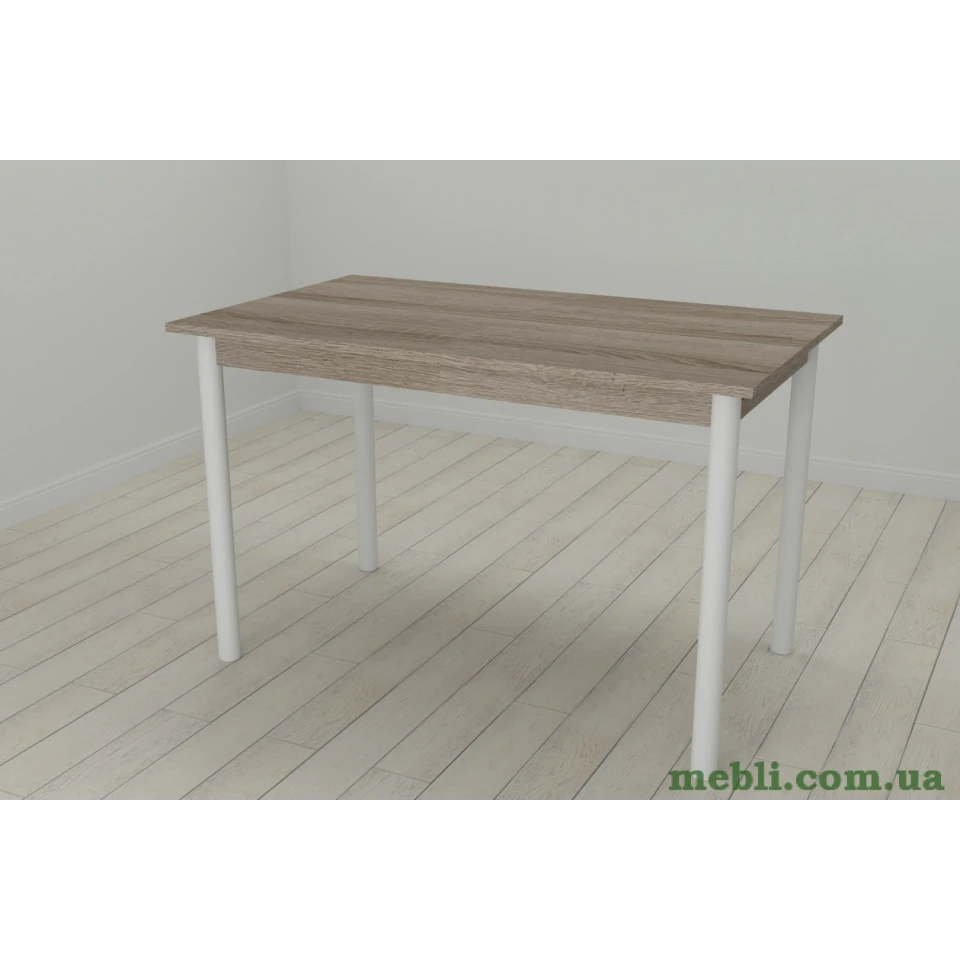 Стіл кухонний Ferrum-decor Беніта 75x120x60 Білий ДСП Сонома Трюфель 16мм