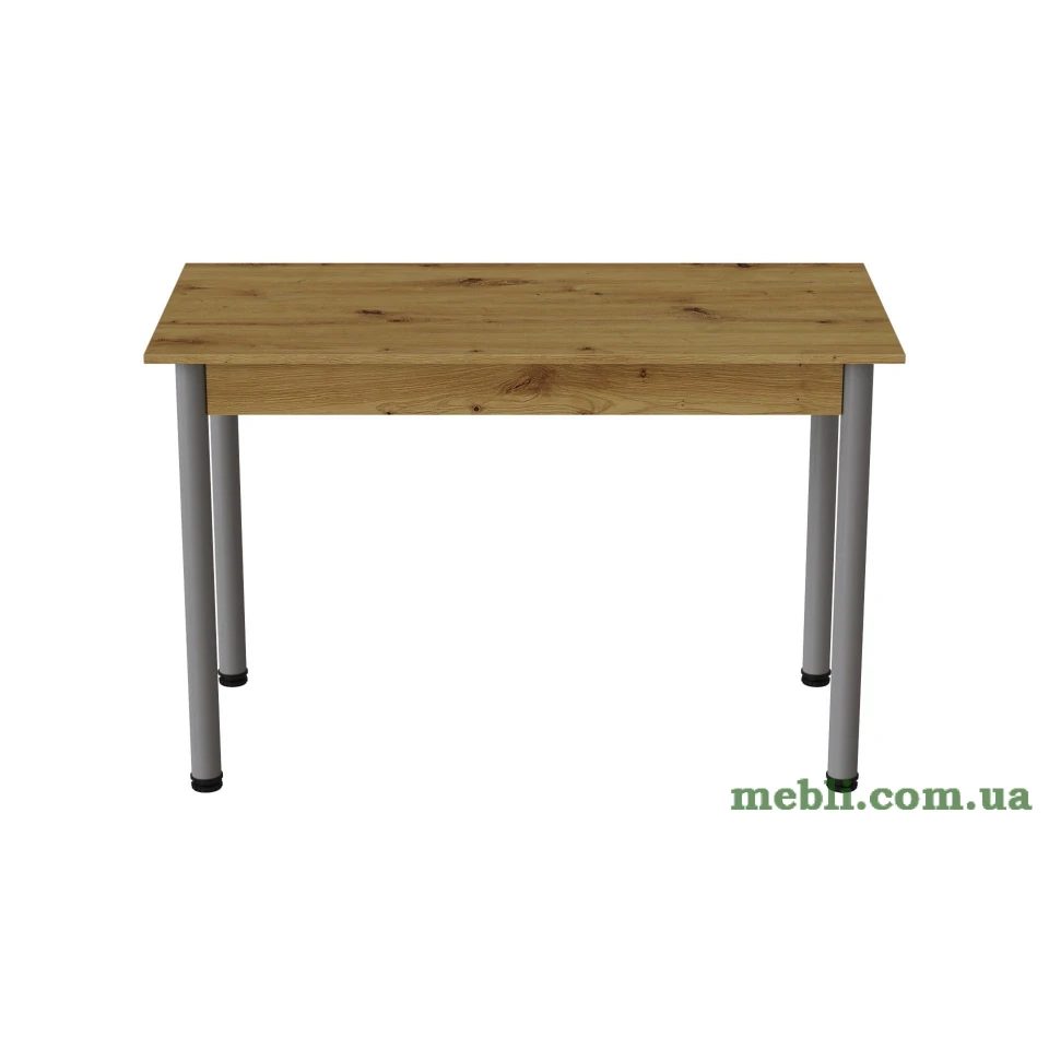 Стіл кухонний Ferrum-decor Беніта 75x120x60 Сірий ДСП Дуб Артизан 16мм