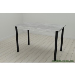 Стіл кухонний Ferrum-decor Беніта 75x120x60 Чорний ДСП Бетон 16мм