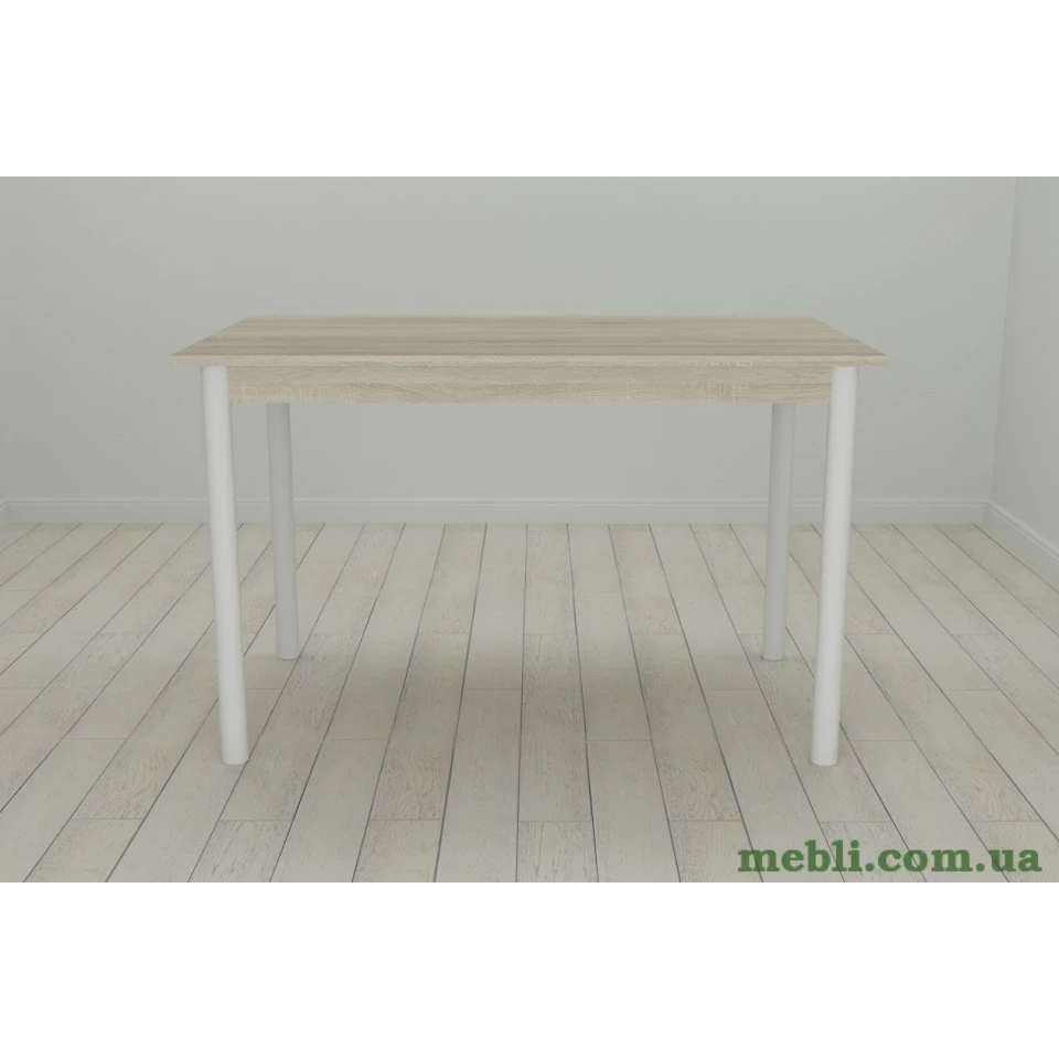 Стіл кухонний Ferrum-decor Беніта 75x120x70 Білий ДСП Сонома 16мм