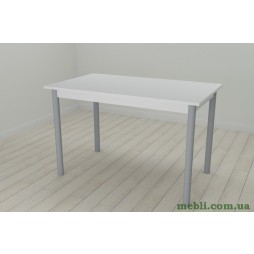 Стіл кухонний Ferrum-decor Беніта 75x120x70 Сірий ДСП Біле 16мм