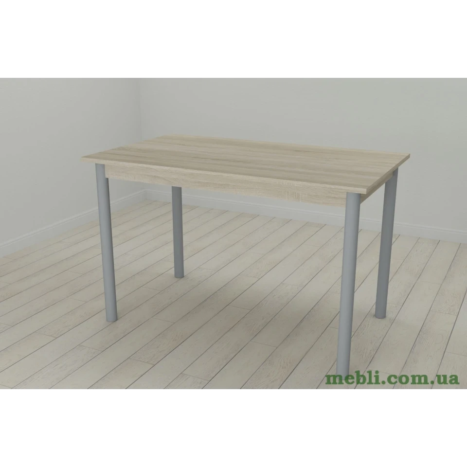 Стіл кухонний Ferrum-decor Беніта 75x120x70 Сірий ДСП Сонома 16мм