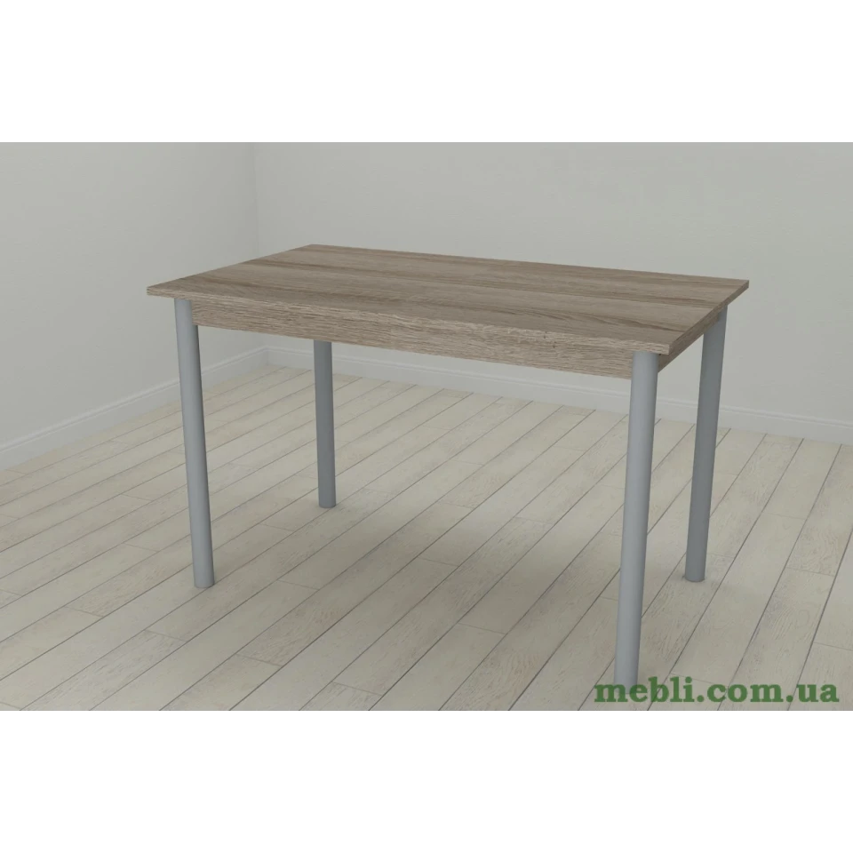 Стіл кухонний Ferrum-decor Беніта 75x120x70 Сірий ДСП Сонома Трюфель 16мм