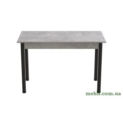 Стіл кухонний Ferrum-decor Беніта 75x120x70 Чорний ДСП Бетон 16мм