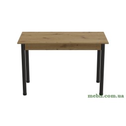 Стіл кухонний Ferrum-decor Беніта 75x120x70 Чорний ДСП Дуб Артизан 16мм