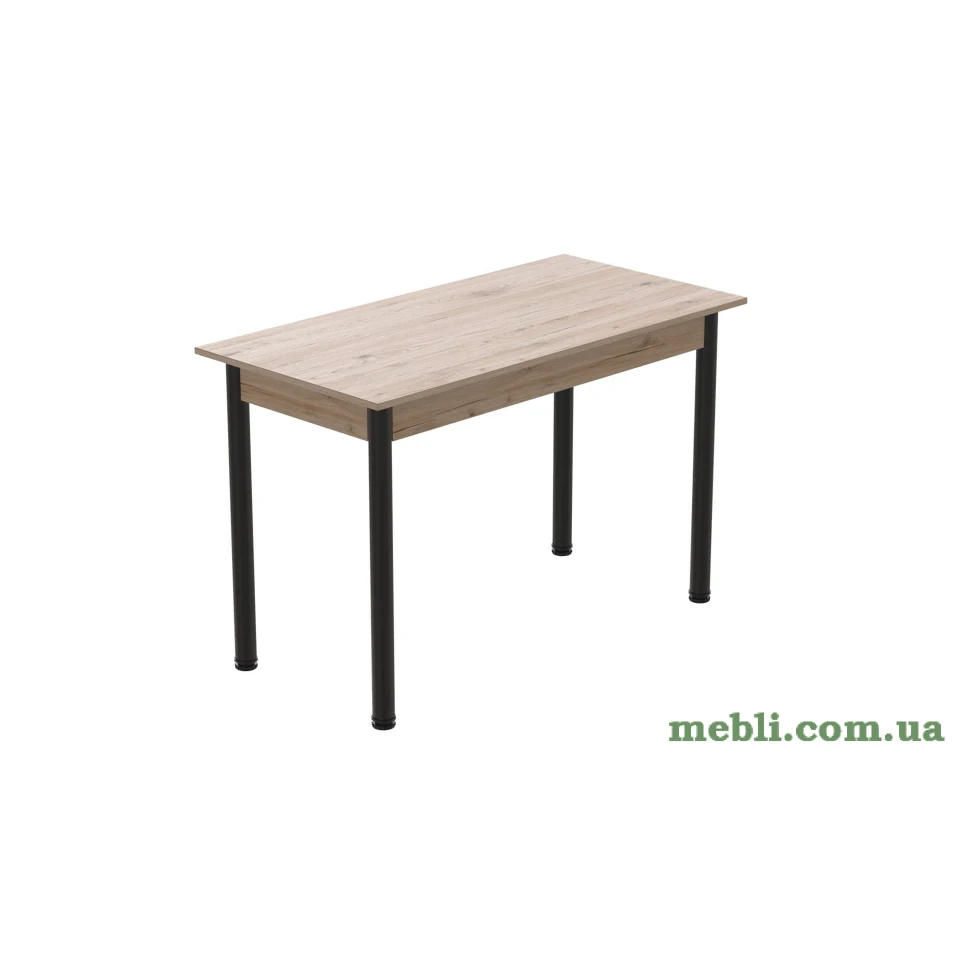 Стіл кухонний Ferrum-decor Беніта 75x120x70 Чорний ДСП Сан-Марино 16мм