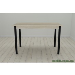 Стіл кухонний Ferrum-decor Беніта 75x120x70 Чорний ДСП Сонома 16мм