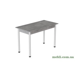 Стіл кухонний Ferrum-decor Беніта 75x120x80 Білий ДСП Бетон 16мм