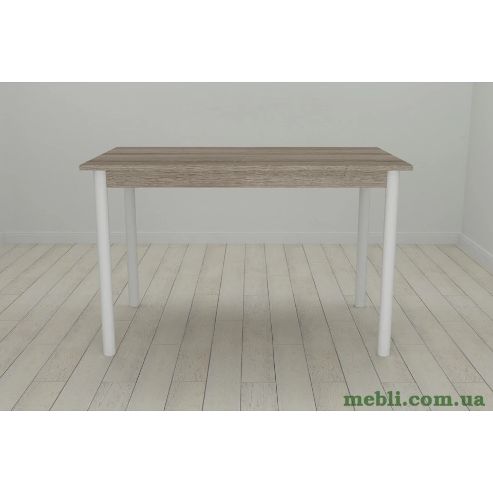 Стіл кухонний Ferrum-decor Беніта 75x120x80 Білий ДСП Сонома Трюфель 16мм