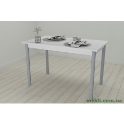 Стіл кухонний Ferrum-decor Беніта 75x120x80 Сірий ДСП Біле 16мм