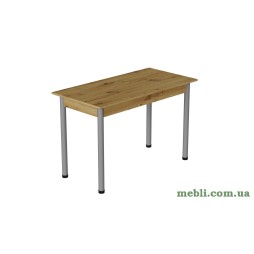 Стіл кухонний Ferrum-decor Беніта 75x120x80 Сірий ДСП Дуб Артизан 16мм
