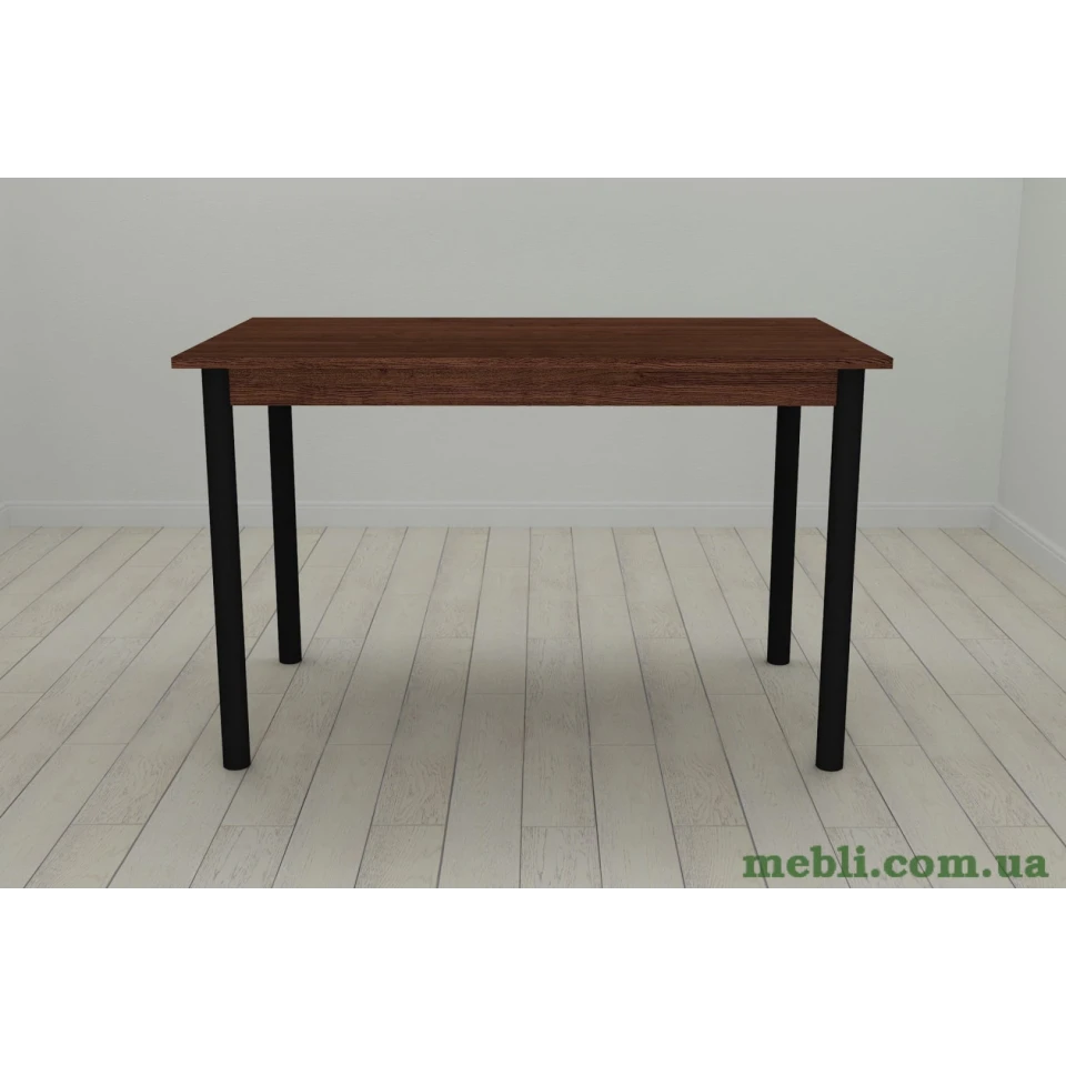 Стіл кухонний Ferrum-decor Беніта 75x120x80 Чорний ДСП Венге 16мм
