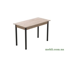 Стіл кухонний Ferrum-decor Беніта 75x120x80 Чорний ДСП Сан-Марино 16мм