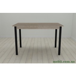 Стіл кухонний Ferrum-decor Беніта 75x120x80 Чорний ДСП Сонома Трюфель 16мм