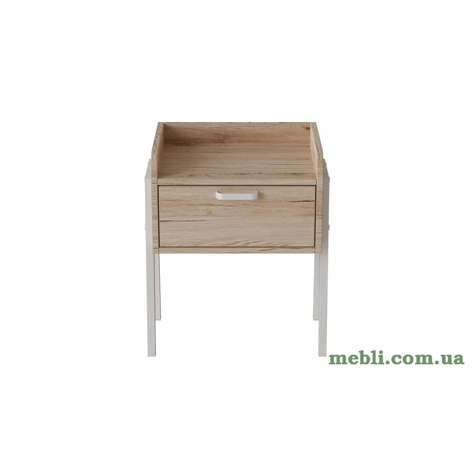 Модульна тумба Ferrum-decor Бетті 540x450x320 метал Білий ДСП Артизан