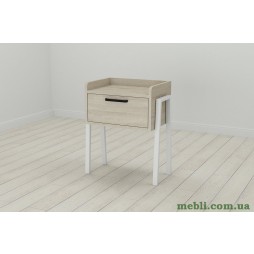 Модульна тумба Ferrum-decor Бетті 540x450x320 метал Білий ДСП Сонома