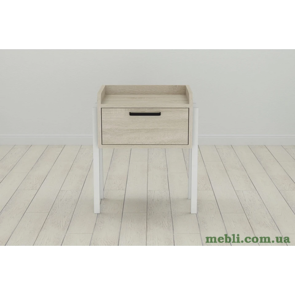 Модульна тумба Ferrum-decor Бетті 540x450x320 метал Білий ДСП Сонома