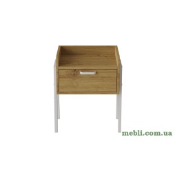 Тумба модульна Ferrum-decor Бетті 540x450x320 метал Білий ДСП Дуб Артизан