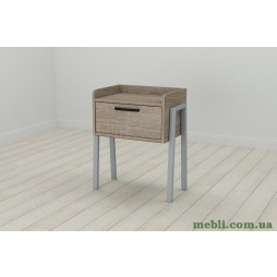 Тумба модульна Ferrum-decor Бетті 540x450x320 метал Сірий ДСП Сонома Трюфель