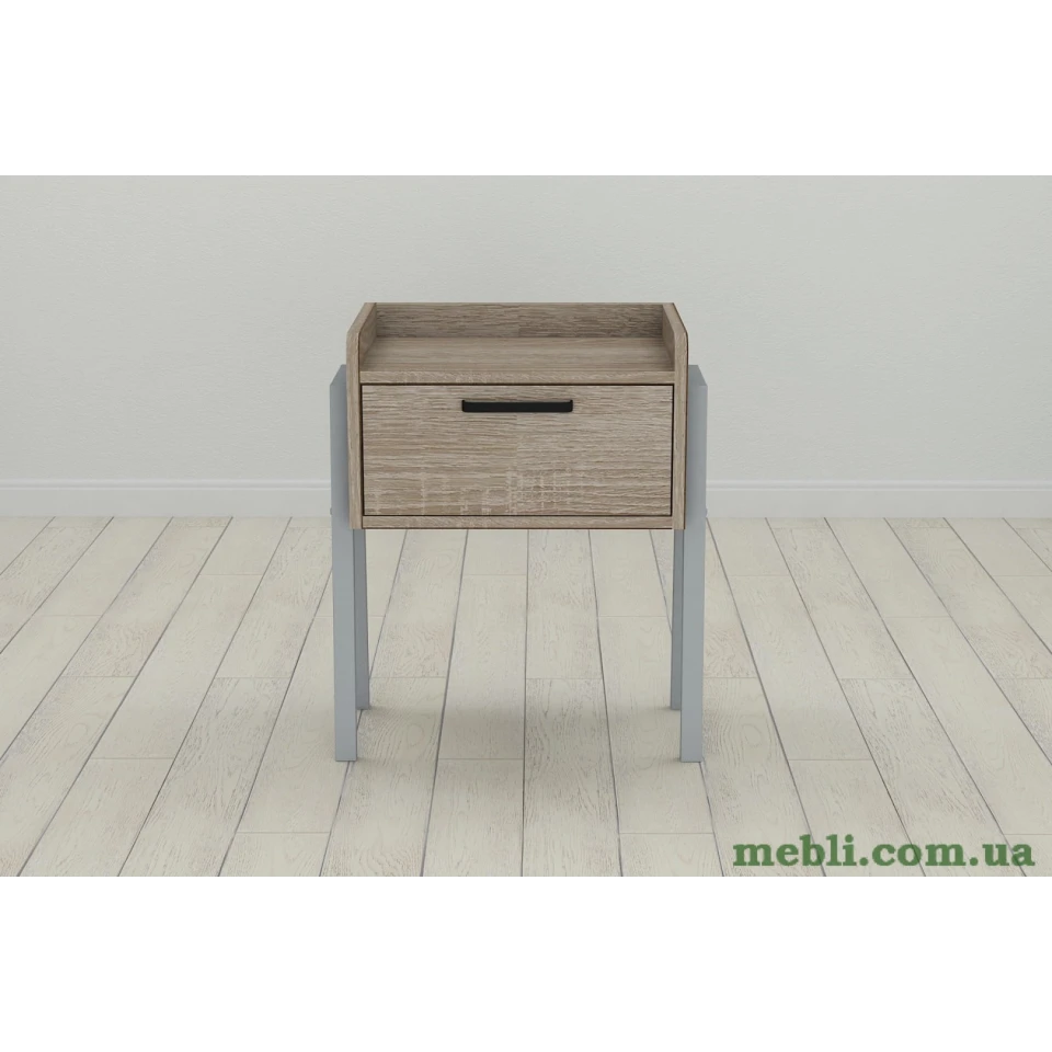 Тумба модульна Ferrum-decor Бетті 540x450x320 метал Сірий ДСП Сонома Трюфель