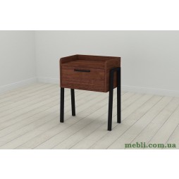 Тумба модульна Ferrum-decor Бетті 540x450x320 метал Чорний ДСП Венге