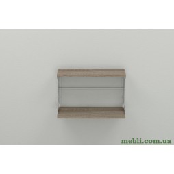 Полиця настінна Ferrum-decor Букін 330x600x240 метал Білий ДСП Сонома Трюфель