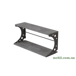 Полиця настінна Ferrum-decor Букін 330x600x240 метал Сірий ДСП Бетон