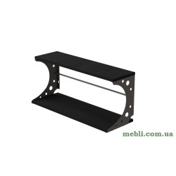 Полиця настінна Ferrum-decor Букін 330x600x240 метал Сірий ДСП Венге