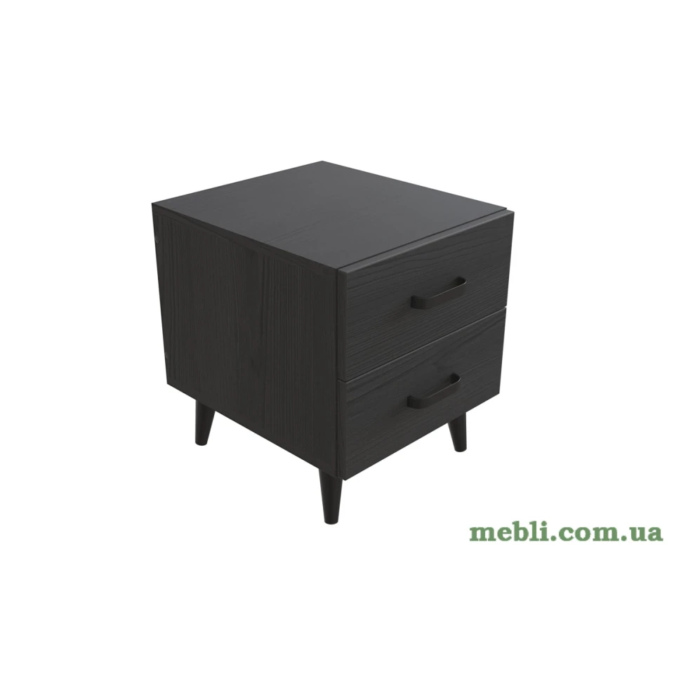 Тумба Віва 2 на конусних ніжках Ferrum-decor 41x35x40 Чорний метал ДСП Сосна Кембра