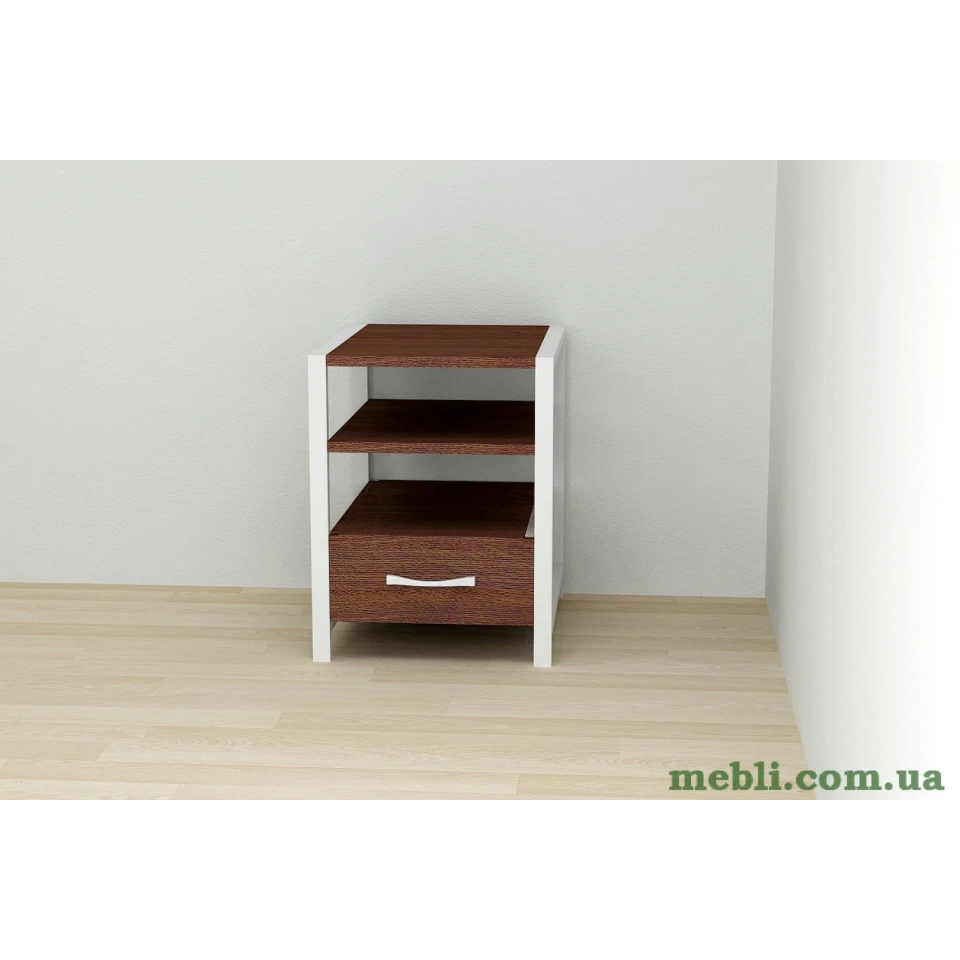 Тумба універсальна Ferrum-decor Вів'єн 1/1 50x41x40 білий ДСП Венге 16мм