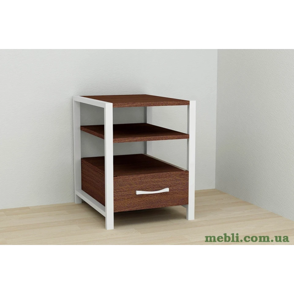 Тумба універсальна Ferrum-decor Вів'єн 1/1 50x41x40 білий ДСП Венге 16мм