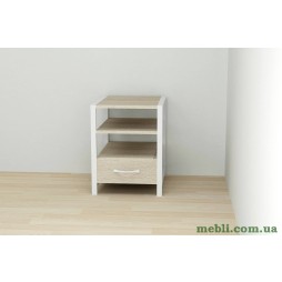 Тумба універсальна Ferrum-decor Вів'єн 1/1 50x41x40 білий ДСП Дуб Сонома 16мм