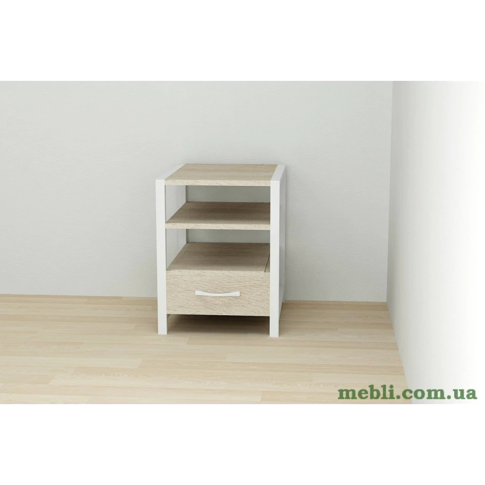 Тумба універсальна Ferrum-decor Вів'єн 1/1 50x41x40 білий ДСП Дуб Сонома 16мм