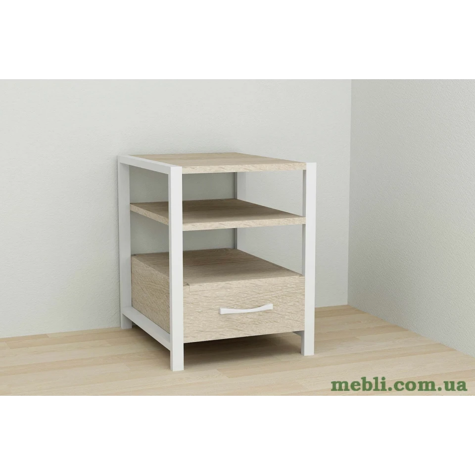 Тумба універсальна Ferrum-decor Вів'єн 1/1 50x41x40 білий ДСП Дуб Сонома 16мм