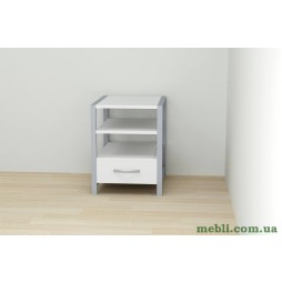 Тумба універсальна Ferrum-decor Вів'єн 1/1 50x41x40 сірий ДСП Білий 16мм