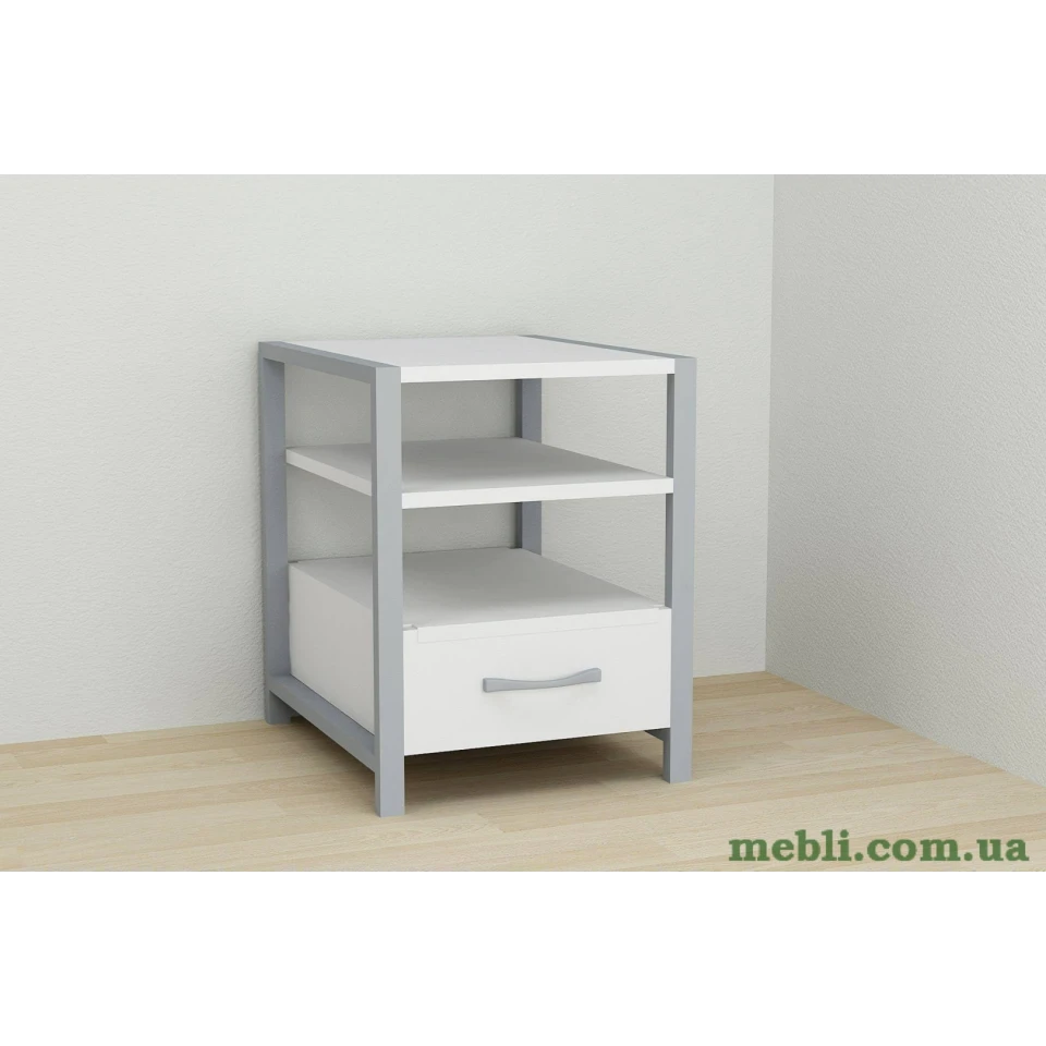 Тумба універсальна Ferrum-decor Вів'єн 1/1 50x41x40 сірий ДСП Білий 16мм