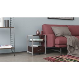 Тумба універсальна Ferrum-decor Вів'єн 1/1 50x41x40 сірий ДСП Венге 16мм