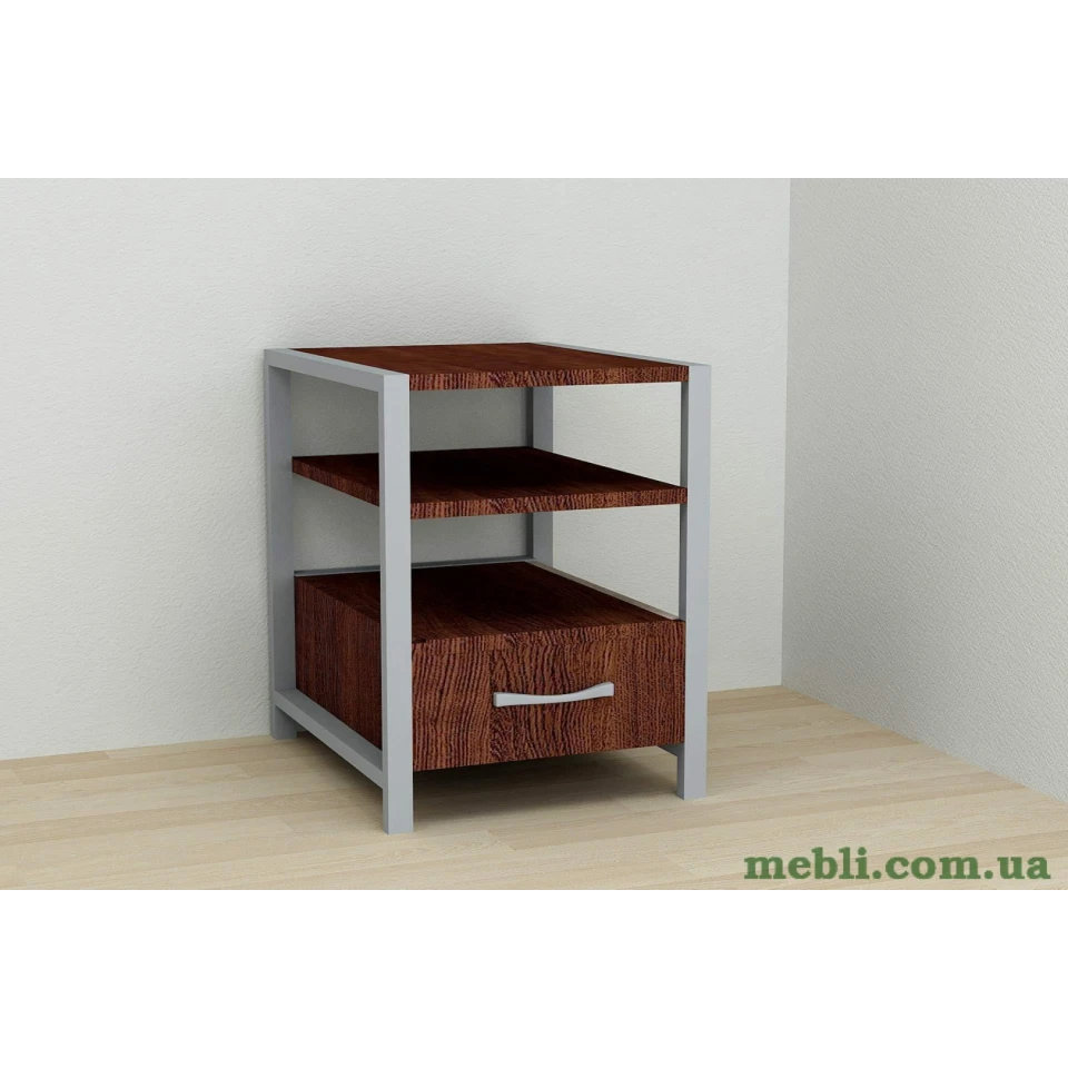 Тумба універсальна Ferrum-decor Вів'єн 1/1 50x41x40 сірий ДСП Венге 16мм
