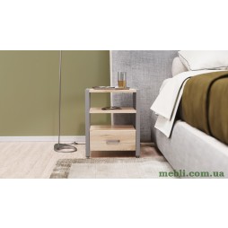 Тумба універсальна Ferrum-decor Вів'єн 1/1 50x41x40 сірий ДСП Дуб Артизан 16мм