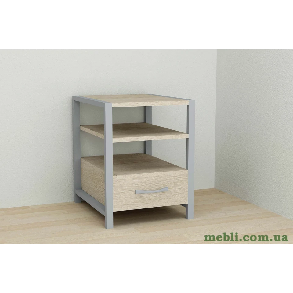 Тумба універсальна Ferrum-decor Вів'єн 1/1 50x41x40 сірий ДСП Дуб Сонома 16мм