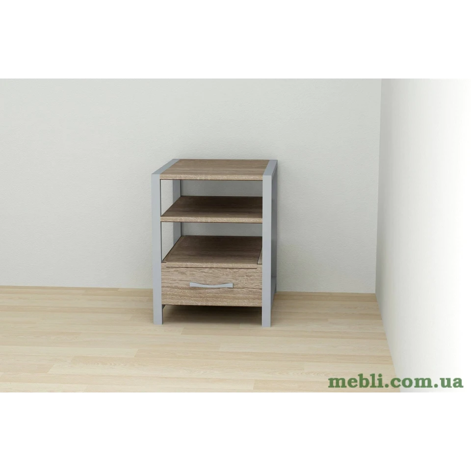 Тумба універсальна Ferrum-decor Вів'єн 1/1 50x41x40 сірий ДСП Дуб Сонома Трюфель 16мм