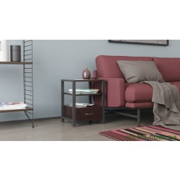 Тумба універсальна Ferrum-decor Вів'єн 1/1 50x41x40 чорний ДСП Венге 16мм