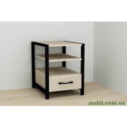 Тумба універсальна Ferrum-decor Вів'єн 1/1 50x41x40 чорний ДСП Дуб Сонома 16мм