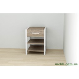 Тумба універсальна Ferrum-decor Вів'єн 1/2 50x41x40 білий ДСП Дуб Сонома Трюфель 16мм