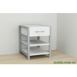 Тумба універсальна Ferrum-decor Вів'єн 1/2 50x41x40 сірий ДСП Білий 16мм