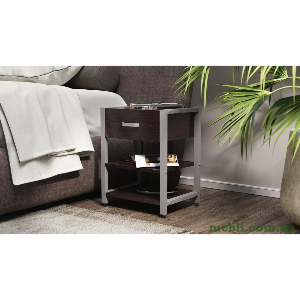 Тумба універсальна Ferrum-decor Вів'єн 1/2 50x41x40 сірий ДСП Венге 16мм