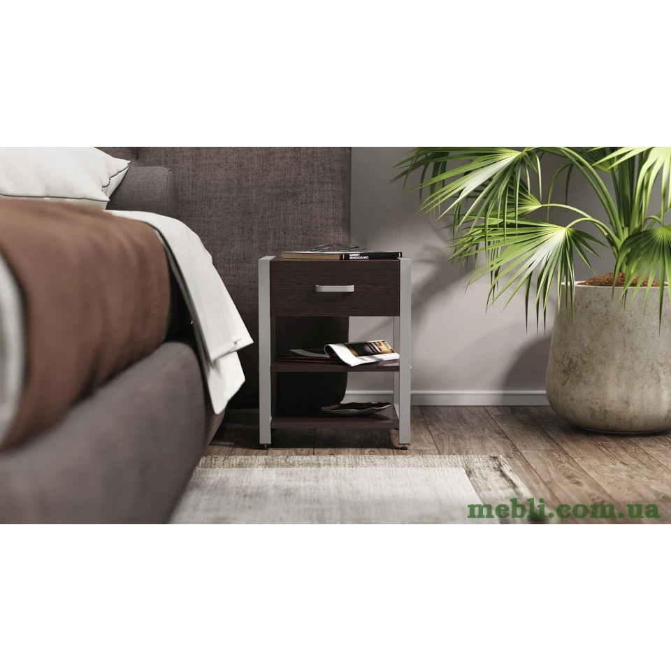 Тумба універсальна Ferrum-decor Вів'єн 1/2 50x41x40 сірий ДСП Венге 16мм