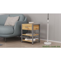 Тумба універсальна Ferrum-decor Вів'єн 1/2 50x41x40 сірий ДСП Дуб Артизан 16мм