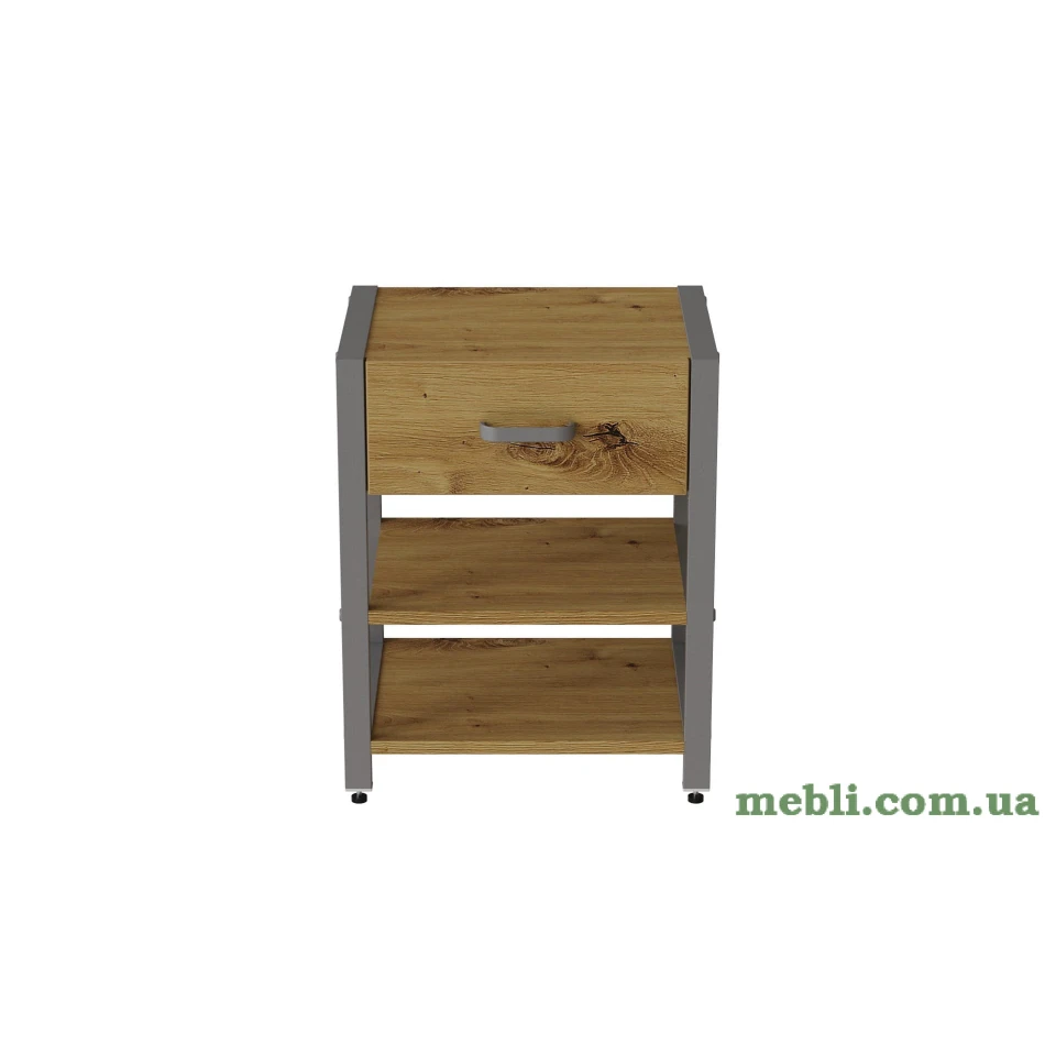 Тумба універсальна Ferrum-decor Вів'єн 1/2 50x41x40 сірий ДСП Дуб Артизан 16мм